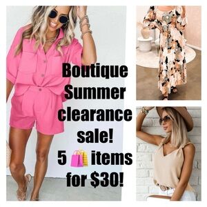 5 for $30 SALE!!
